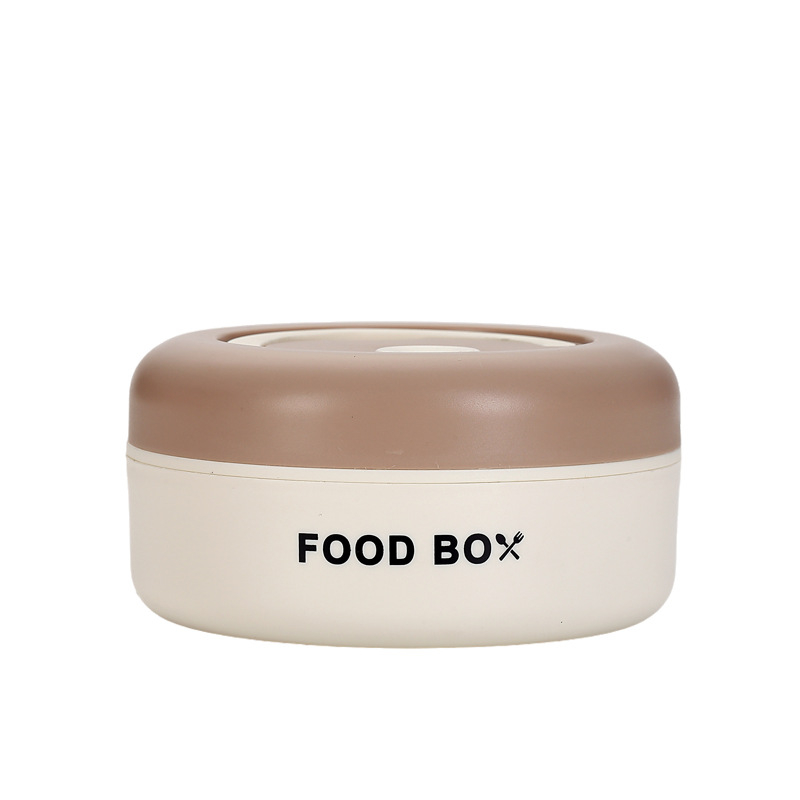 Kutija za ručak od 304 nehrđajućeg čelika s poklopcem, odvojivi lončić za juhu, prenosna izolirana kutija za ručak, kapacitet 301–500 ml