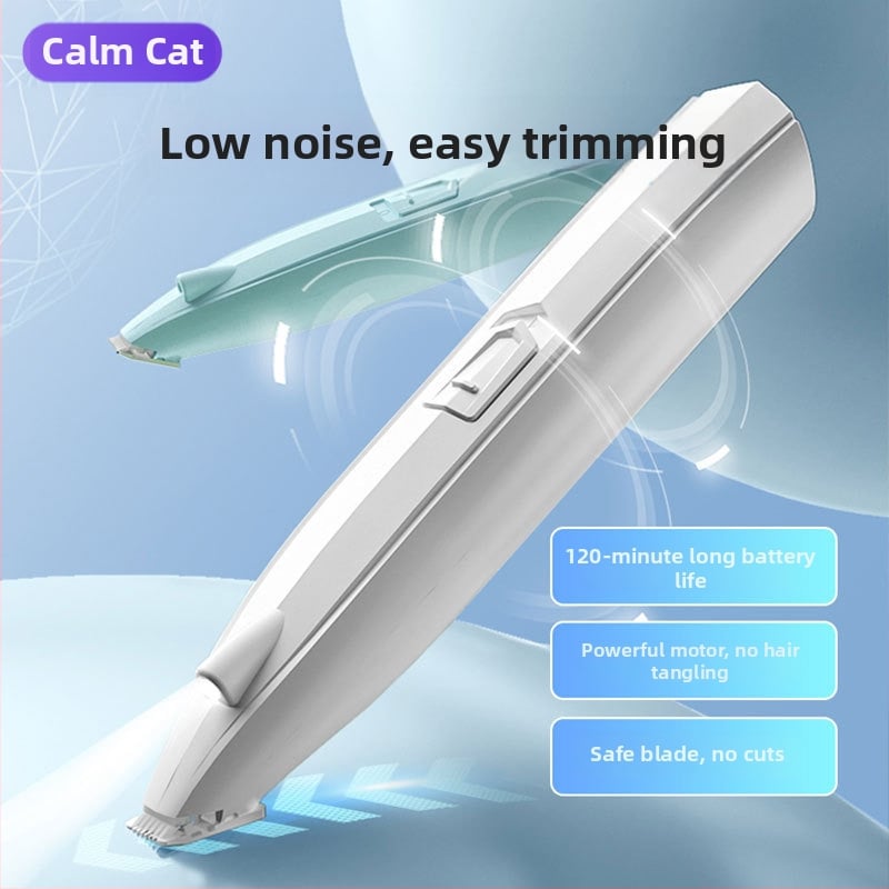 Nerve Cat trimmer electric pentru labele animalelor de companie cu LED – corp din plastic, pentru câini și pisici