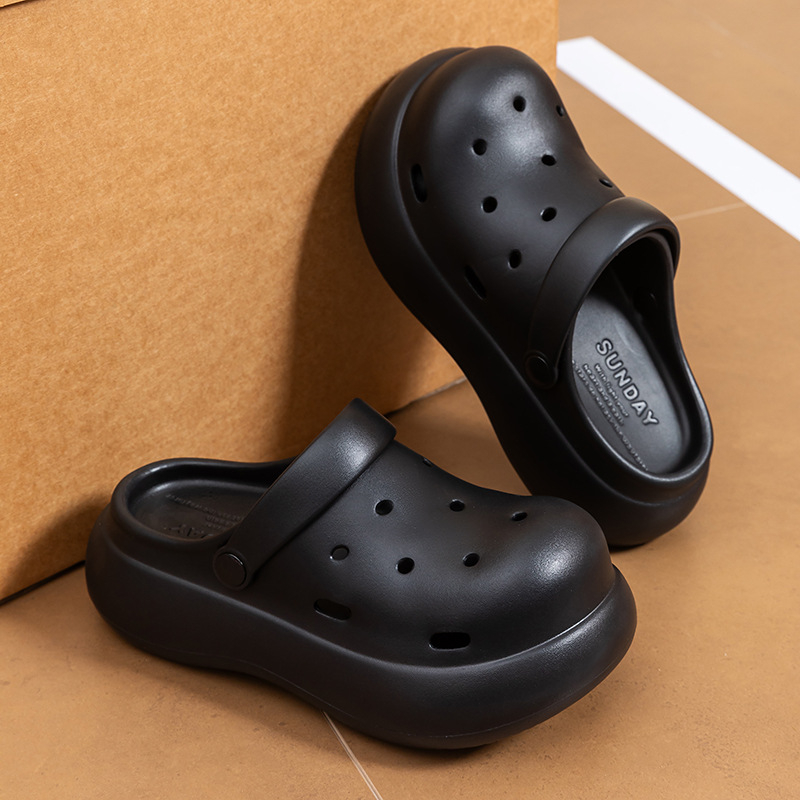 Ženske EVA sandale sa protukliznom podom, debela potplata iznad 3 cm, peta 4 cm, model s rupicama