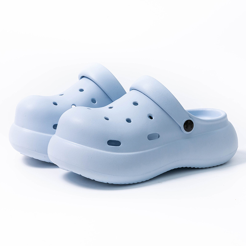 Ženske EVA sandale sa protukliznom podom, debela potplata iznad 3 cm, peta 4 cm, model s rupicama