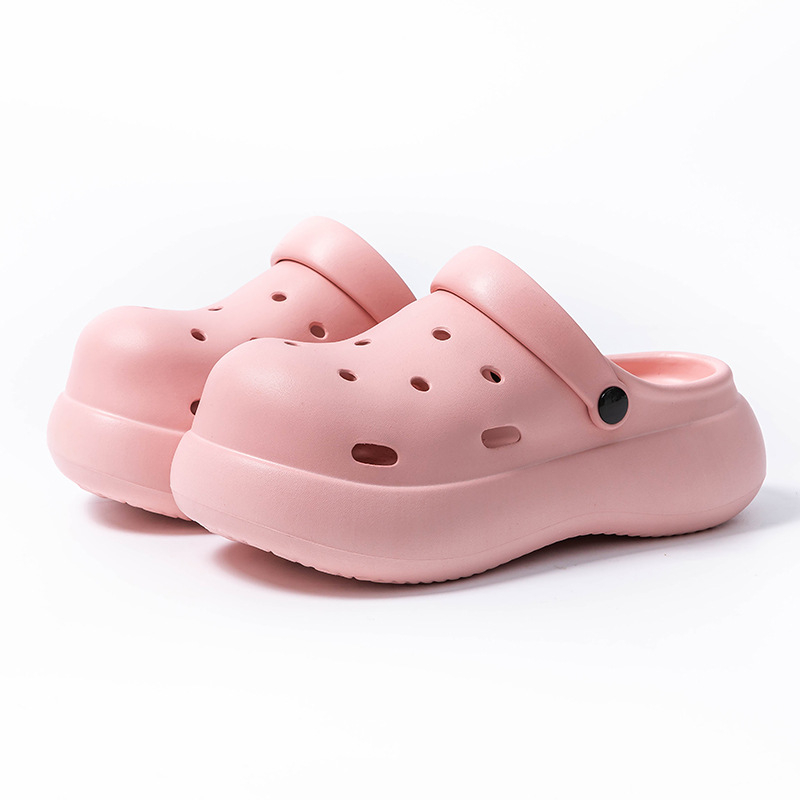 Ženske EVA sandale sa protukliznom podom, debela potplata iznad 3 cm, peta 4 cm, model s rupicama