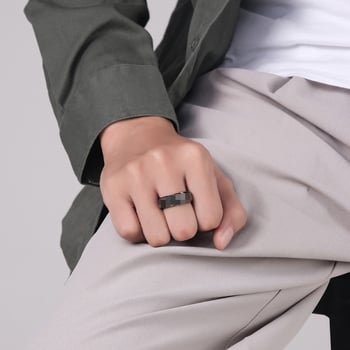 Prsten od nehrđajućeg čelika s natpisom, tekstualni dizajn, precizna izrada, unisex vintage stil
