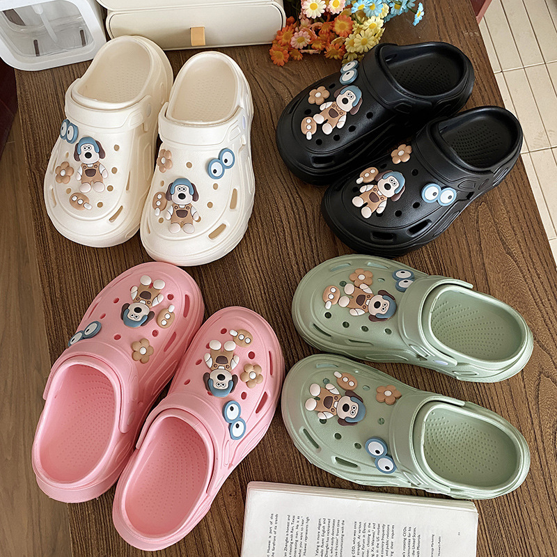 Ženske Crocs-stil sandale – EVA gornji dio i potplat, debela platforma 2–3 cm, protuklizne, ljeto 2023