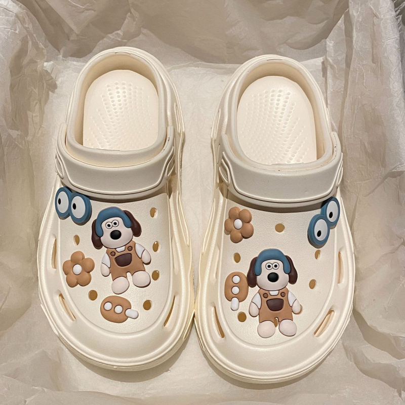 Ženske Crocs-stil sandale – EVA gornji dio i potplat, debela platforma 2–3 cm, protuklizne, ljeto 2023