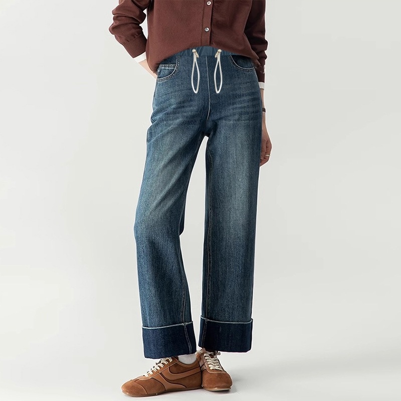 Kismama denim nadrág hasi támasz, denim anyag, poliészter <30%, közepes vastagság, 2024 tél