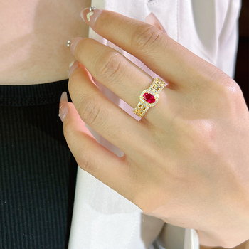 Gyűrű - réz, geometriai forma, elektroplakálás, nyár 2025 megjelenés