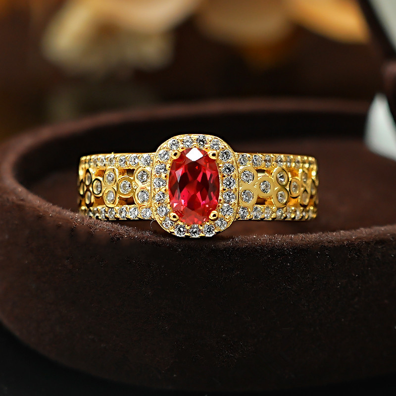 Gyűrű - réz, geometriai forma, elektroplakálás, nyár 2025 megjelenés