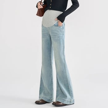 Anyasági farmernadrág, bő szabás, mikroelasztikus, hasi támogatás, 70–80% pamut