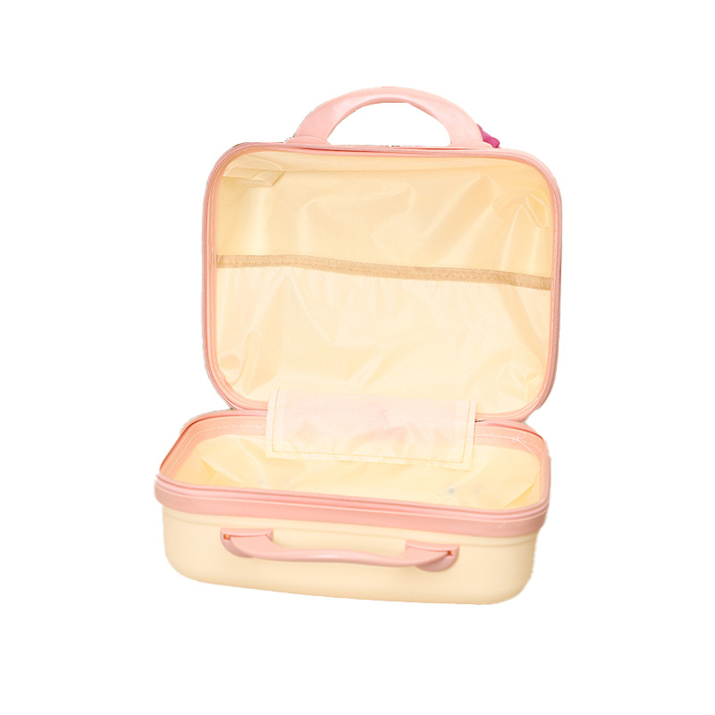 Caseră cosmetică de călătorie — portabilă, PP material, roți cu direcție unică, deschidere cu fermoar, respirabilă și extensibilă, greutate 800 g