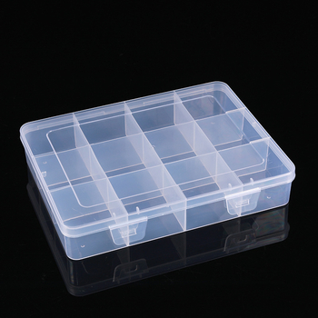 Οργανωτής κοσμημάτων με 12 θήκες και καπάκι – διαφανές κουτί αποθήκευσης από PP πλαστικό