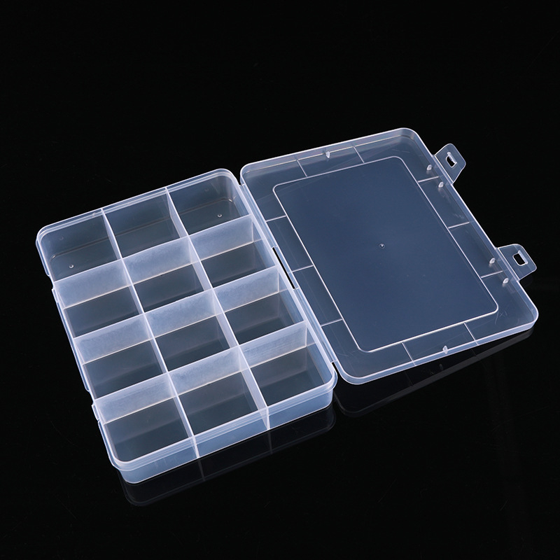 Οργανωτής κοσμημάτων με 12 θήκες και καπάκι – διαφανές κουτί αποθήκευσης από PP πλαστικό