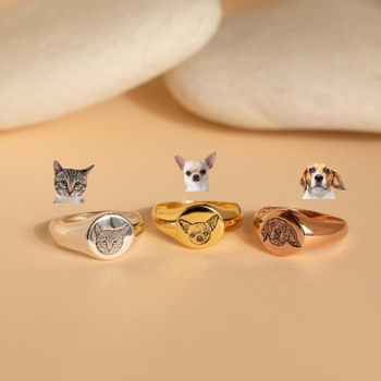 Unisex prsten od čistog bakra s graviranim motivom životinja/zodijaka, polirani elektroplatinasti završetak, podrijetlo Xiamen, brend Qianman