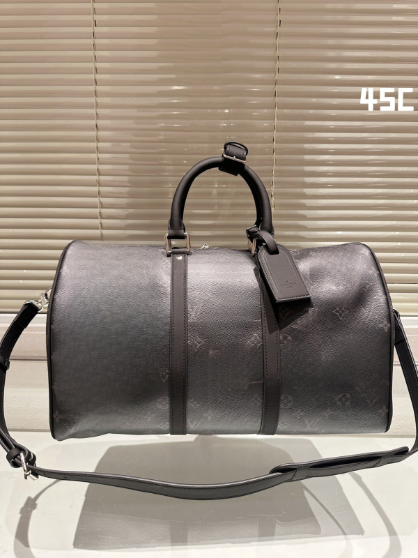 Keepall kožna putna torba, unisex, 20–35 L, vrhunska goveđa koža, platnena podstava, za vanjske sportove