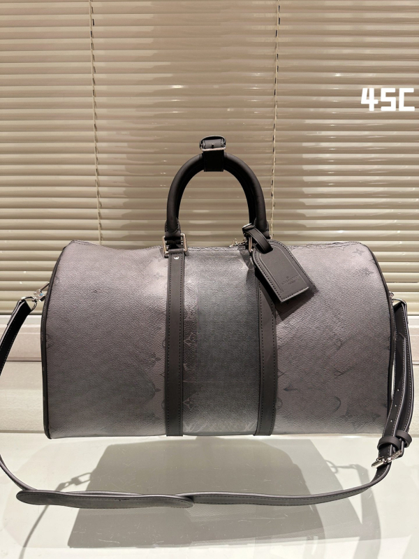 Keepall kožna putna torba, unisex, 20–35 L, vrhunska goveđa koža, platnena podstava, za vanjske sportove
