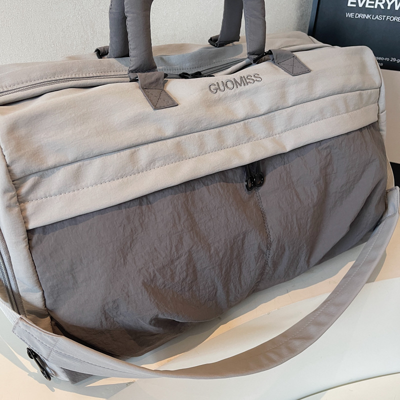 Putna torba s odjeljkom za suho i mokro, sklopiva, unisex, platno vanjski materijal, poliester podstava