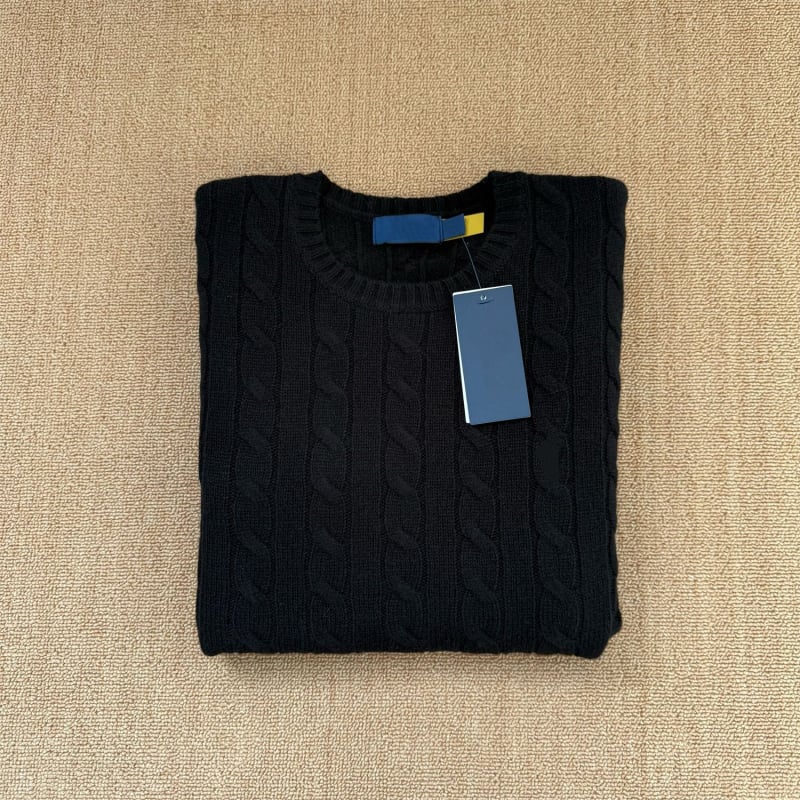 Πουλόβερ από μαλλί με περιεκτικότητα 86–90%, στρογγυλός λαιμός, μακριά μανίκια, twist πλέξη με λεπτομέρεια σε λουλούδι, αντρικό, κλασικό φθινοπωρινό-χειμωνιάτικο.