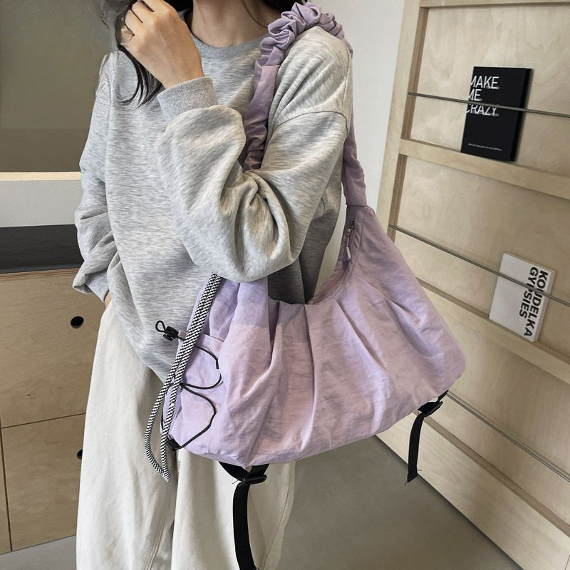 Fitness torba za žene s mokro-suhi odjeljci, crossbody torba preko ramena, putna kozmetička torba, torba za nastavu plesa, joga i pilates, poliester s PU podstavom
