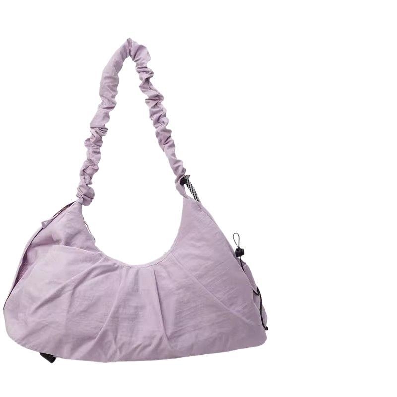 Fitness torba za žene s mokro-suhi odjeljci, crossbody torba preko ramena, putna kozmetička torba, torba za nastavu plesa, joga i pilates, poliester s PU podstavom