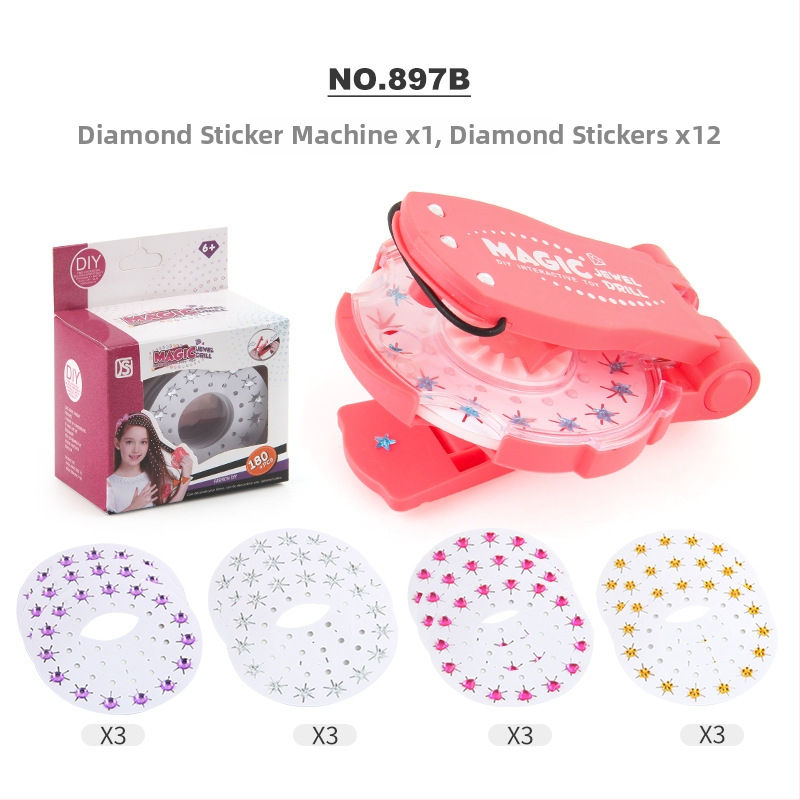 Автоматичен уред за плитка с три нишки на коса, играчка, пластмасов материал, за деца 7–14 г., симулационна функция, Qi Le Toy