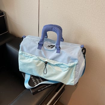 Utazótáska, 20–35L kapacitású, Oxford anyag, vízálló, száraz–nedves elválasztás, szabadidős utazási stílus