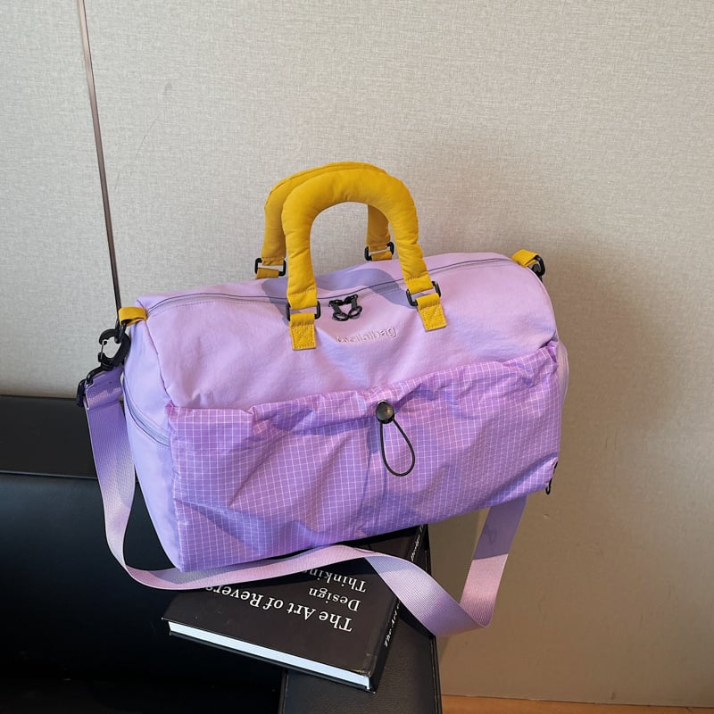 Utazótáska, 20–35L kapacitású, Oxford anyag, vízálló, száraz–nedves elválasztás, szabadidős utazási stílus