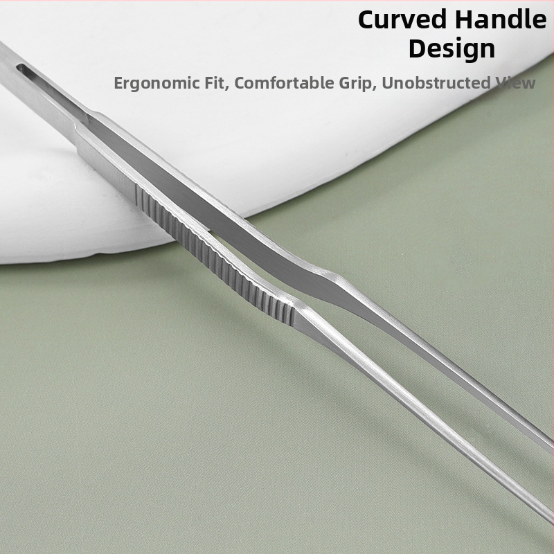 Pinceta na čistenie uší s ultra tenkým krokodílím zubom, nerezová oceľ 420J2, balenie 500 ks