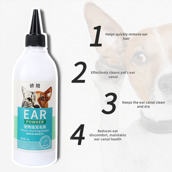 Пудра за ушите за домашни любимци (кучета и котки) – почистване и изсушаване на ушния канал, предпазване от ушни акари