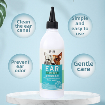 Пудра за ушите за домашни любимци (кучета и котки) – почистване и изсушаване на ушния канал, предпазване от ушни акари