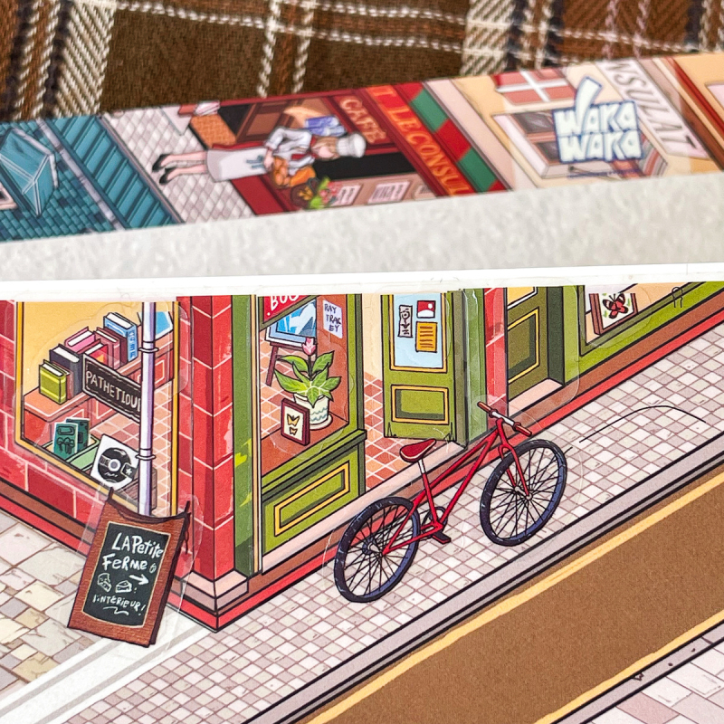 Paper Bubble Diorama сцена стикер – PET материал, Нов китайски стил, Печат, DM010011107