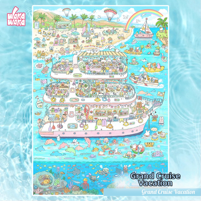 Paper Bubble Diorama сцена стикер – PET материал, Нов китайски стил, Печат, DM010011107