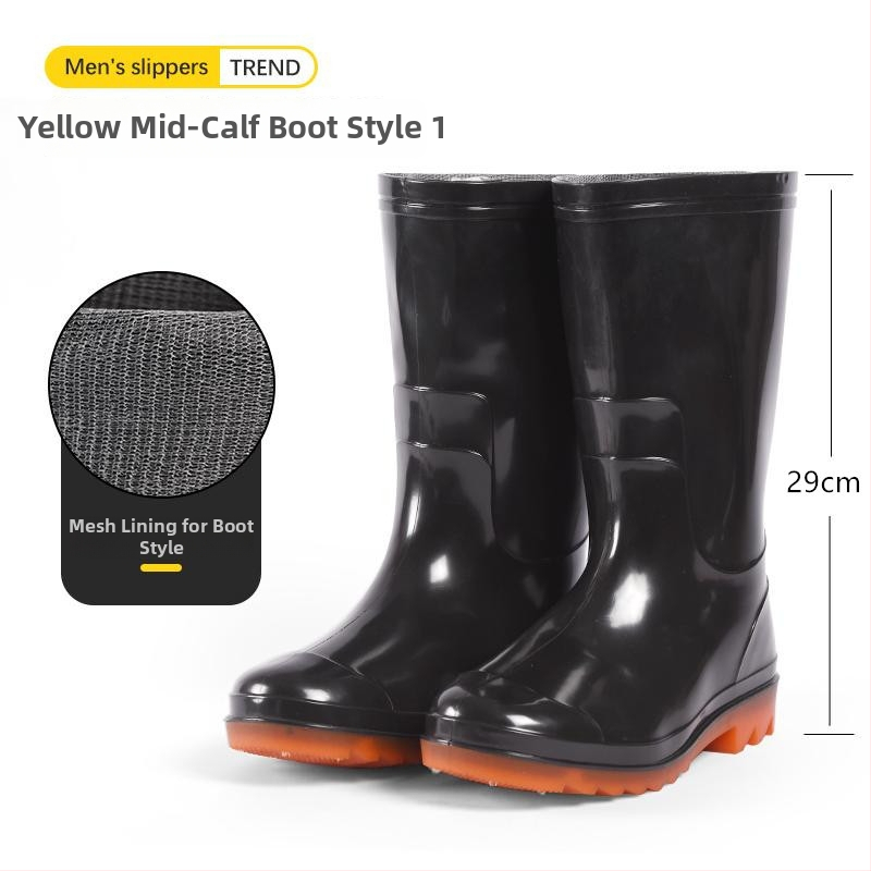 Ghete de ploaie din PVC, tibie înaltă, respirante și încălzite, antiderapante