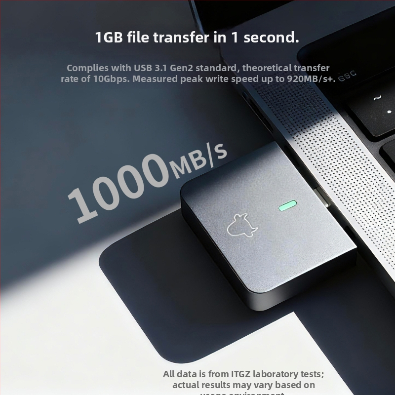 ITGZ Ith60 Θήκη εξωτερική NVMe M.2 SSD - Αλουμινίου κράμα, USB-C 10Gbps, NVMe πρωτόκολλο