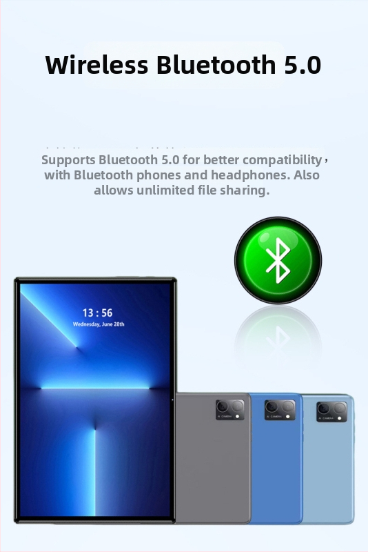 P16 táblagép Androiddal, nyolcmagos processzor, 64 GB tárhely, kettős kamera, Wi-Fi