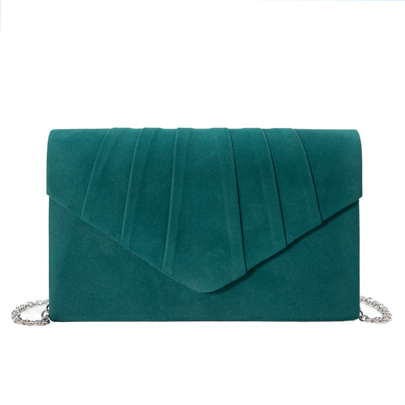 Baršunasta clutch torbica - mala kvadratna forma, vodoravni oblik, otvaranje poklopcem, podstava od poliestera