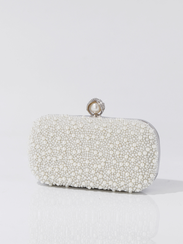 Perlasta večernja torbica, Beaded Cheongsam clutch, mali kvadratni oblik, magnetsko zatvaranje, pretinci za telefon i dokumente, poliester podstava