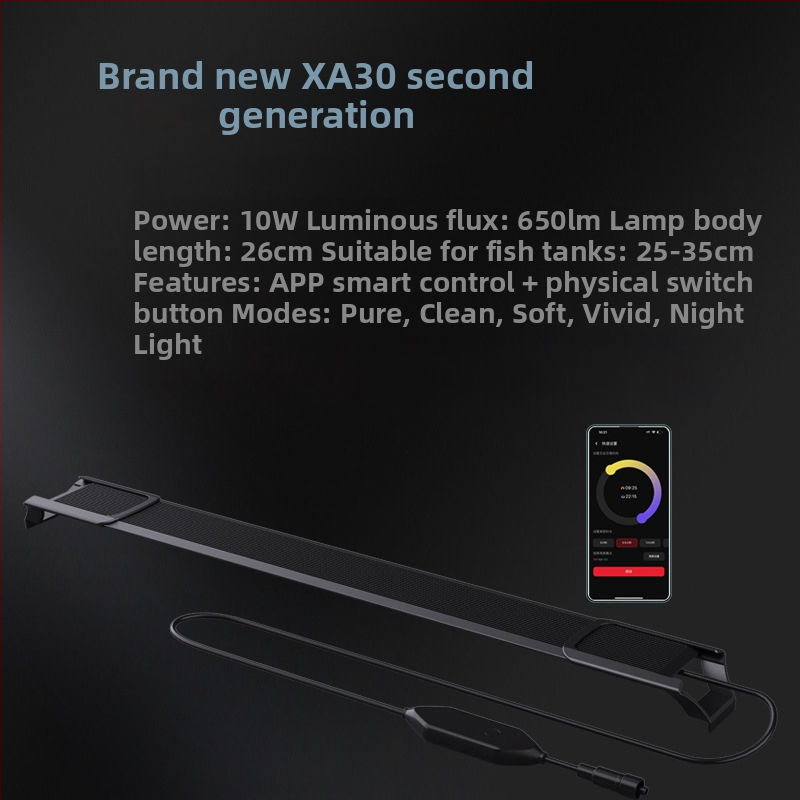 Magic Point Xa serija LED lampe za akvarij — vodootporna, vremenski tajmer izlaska i zalaska sunca, opcije snage