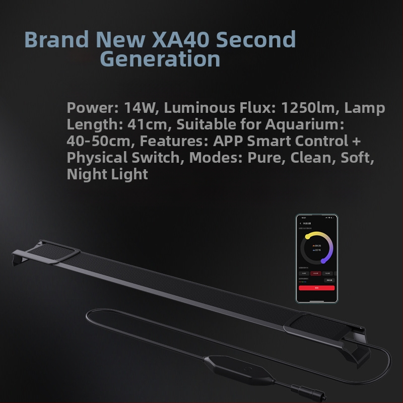 Magic Point Xa serija LED lampe za akvarij — vodootporna, vremenski tajmer izlaska i zalaska sunca, opcije snage