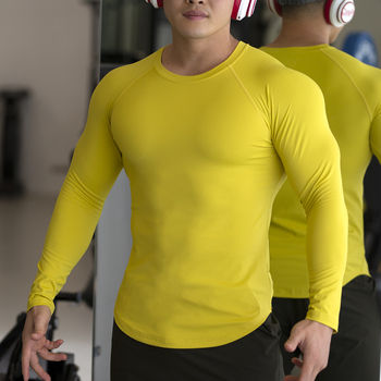 Muški brzo-sušеći sportiski komplet za trčanje s dugim rukavima i hlačama; za zimu, proljeće i jesen; materijal: miješavina kemijskih vlakana s 80% najlona; podstava: miješavina kemijskih vlakana s 80% najlona; model: BZ-05