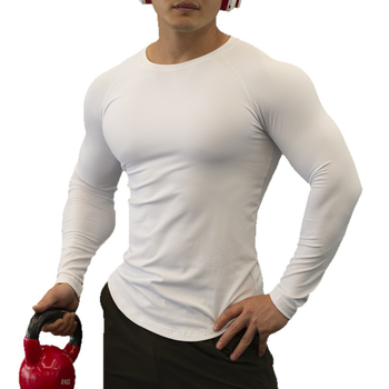 Muški brzo-sušеći sportiski komplet za trčanje s dugim rukavima i hlačama; za zimu, proljeće i jesen; materijal: miješavina kemijskih vlakana s 80% najlona; podstava: miješavina kemijskih vlakana s 80% najlona; model: BZ-05