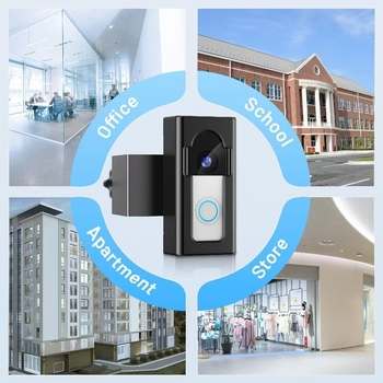 Blink csengő tartó – rozsdamentes acél, telepítés fúrás nélkül, védőburkolat, lopás elleni dizájn, érzékelők nem blokkolódnak, éjszakai látás