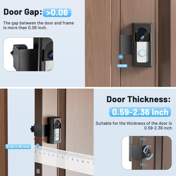 Blink csengő tartó – rozsdamentes acél, telepítés fúrás nélkül, védőburkolat, lopás elleni dizájn, érzékelők nem blokkolódnak, éjszakai látás