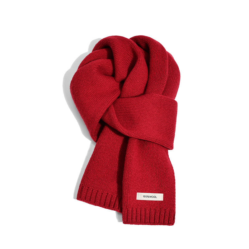 Μαλλινό φουλάρι με ύφανση warp-knit, περισσότερα από 96% μαλλί, ζεστό για τον χειμώνα, All-Match στυλ DWJ57