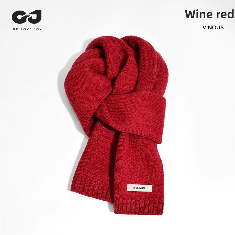 Μαλλινό φουλάρι με ύφανση warp-knit, περισσότερα από 96% μαλλί, ζεστό για τον χειμώνα, All-Match στυλ DWJ57