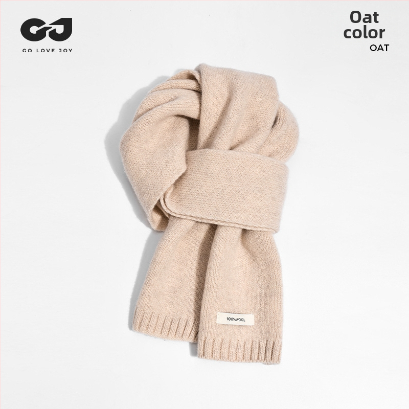 Μαλλινό φουλάρι με ύφανση warp-knit, περισσότερα από 96% μαλλί, ζεστό για τον χειμώνα, All-Match στυλ DWJ57