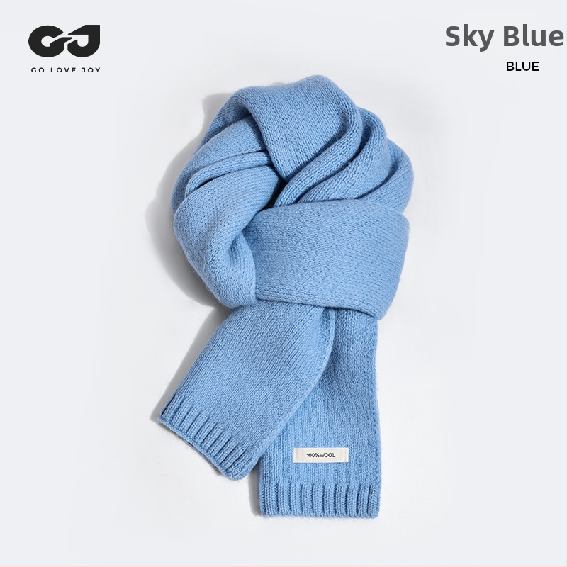 Μαλλινό φουλάρι με ύφανση warp-knit, περισσότερα από 96% μαλλί, ζεστό για τον χειμώνα, All-Match στυλ DWJ57