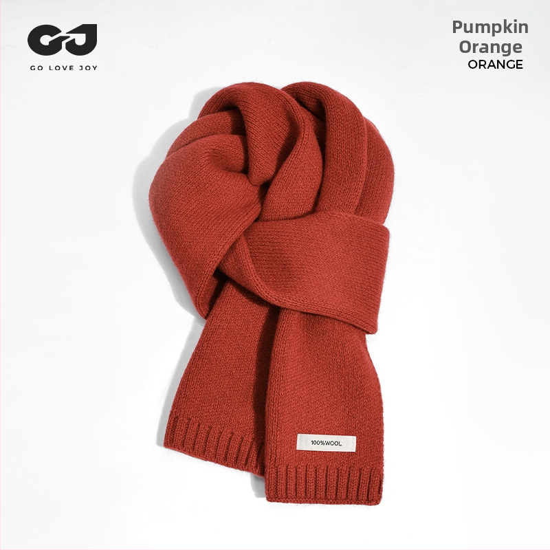 Μαλλινό φουλάρι με ύφανση warp-knit, περισσότερα από 96% μαλλί, ζεστό για τον χειμώνα, All-Match στυλ DWJ57