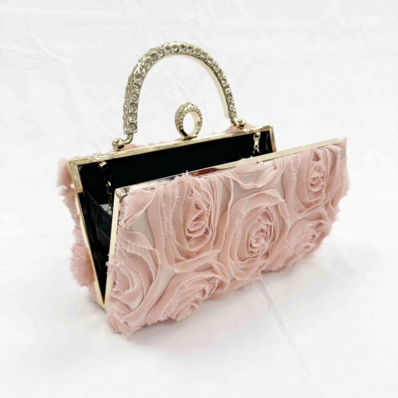 Ručna torba, Box bag, svjež i sladak stil; poliester, vodoravna kvadratna forma, zaključavanje, pretinac za telefon