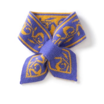 Кашмирен шал за врата с warp-плетение, прорезан дизайн, запазва топлината през зимата