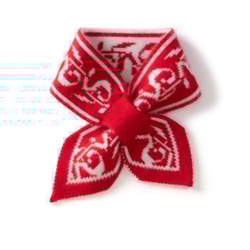 Кашмирен шал за врата с warp-плетение, прорезан дизайн, запазва топлината през зимата