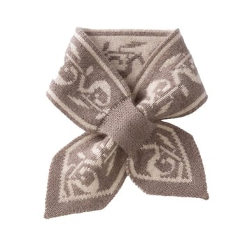 Кашмирен шал за врата с warp-плетение, прорезан дизайн, запазва топлината през зимата